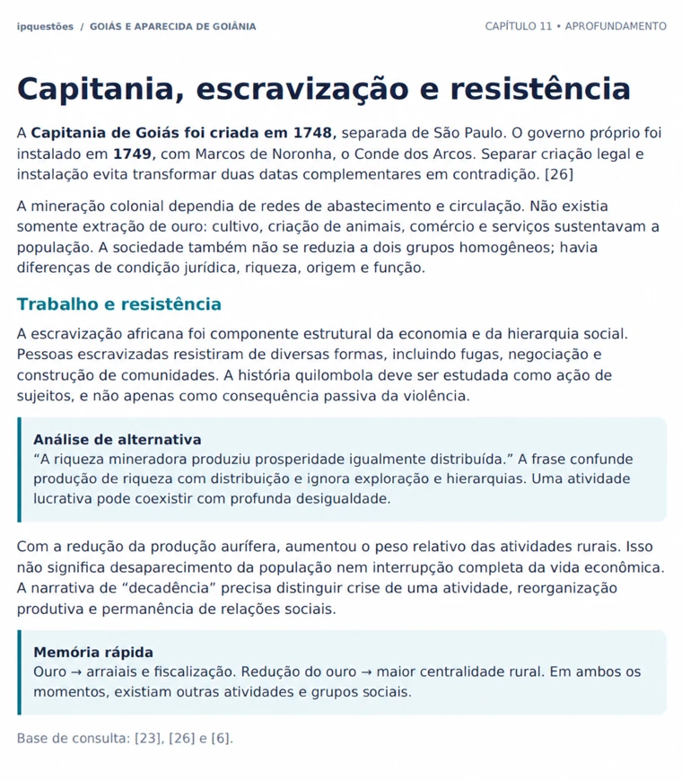 Capitania, escravização e resistência